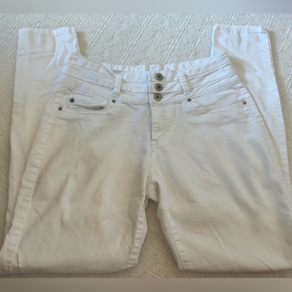 Women's Blue Spice White Skinny Jean